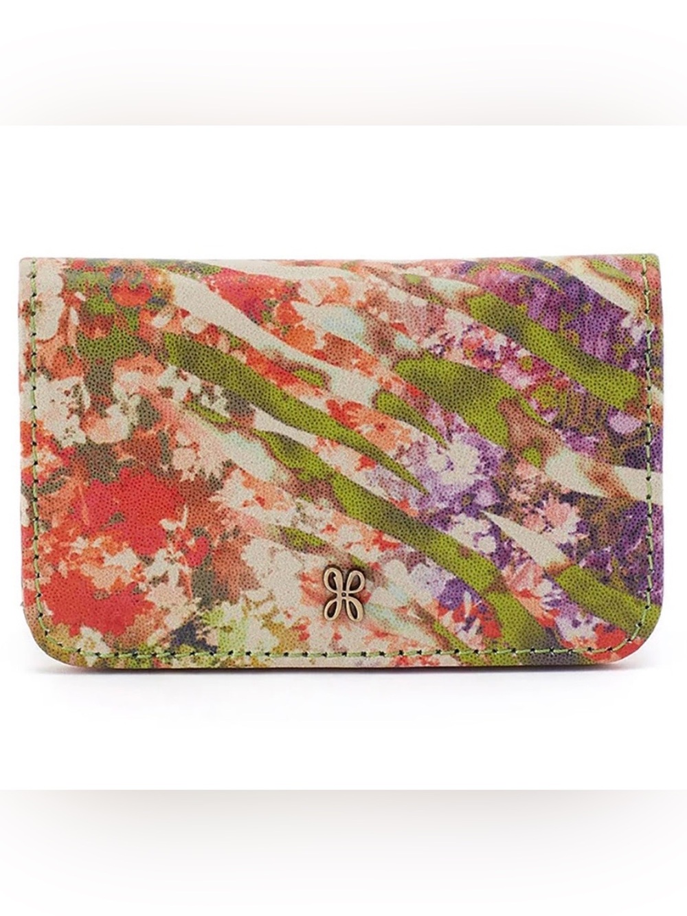 NEW HOBO Jill Mini Snap Card Case
Printed Leather Tropic Print